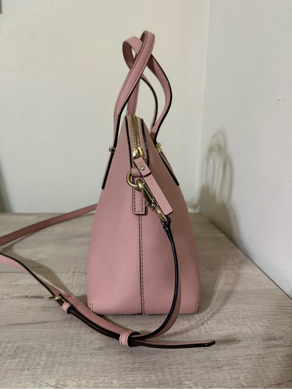 kate spade Light Pink Dome Satchel with Gold Hardware - Picture 7 of 7